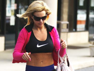 Kate Gosselin Shows Off The Abs and Hits The Gym!